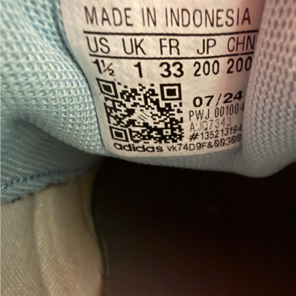 adidas Kids Kaptir 3.0 Sneakers size boy 1.5 - Picture 8 of 8